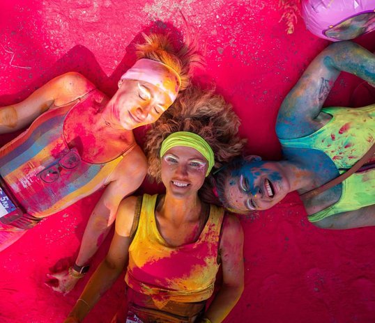 Colourful race